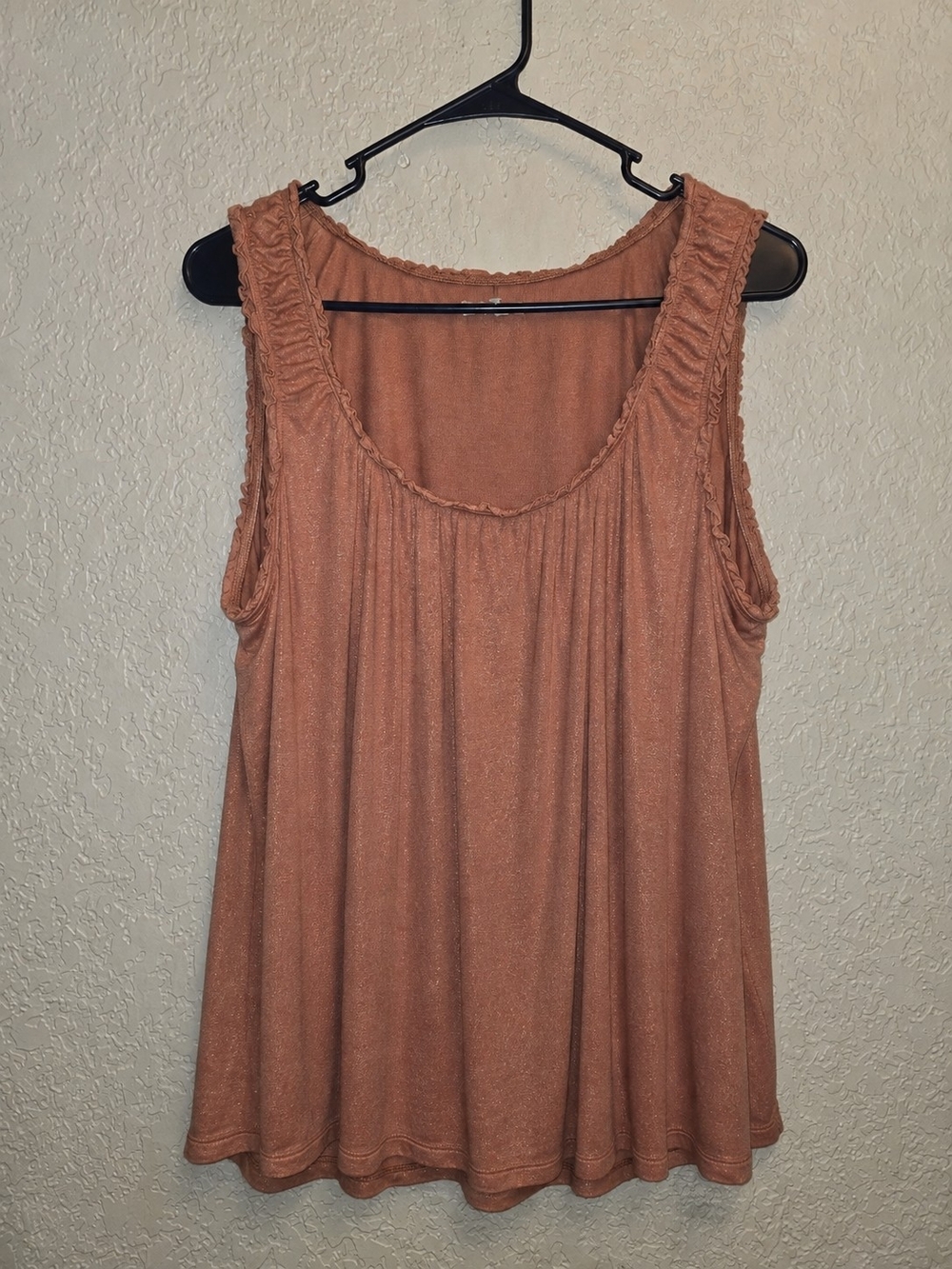Maurices Rust-Tone Scoop Neck Tank with Ruching